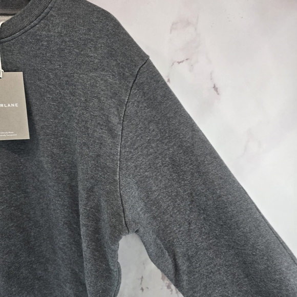 Everlane Sweatshirt Mens Grey Track Pullover Uniform Heathered Crewneck - Picture 13 of 13